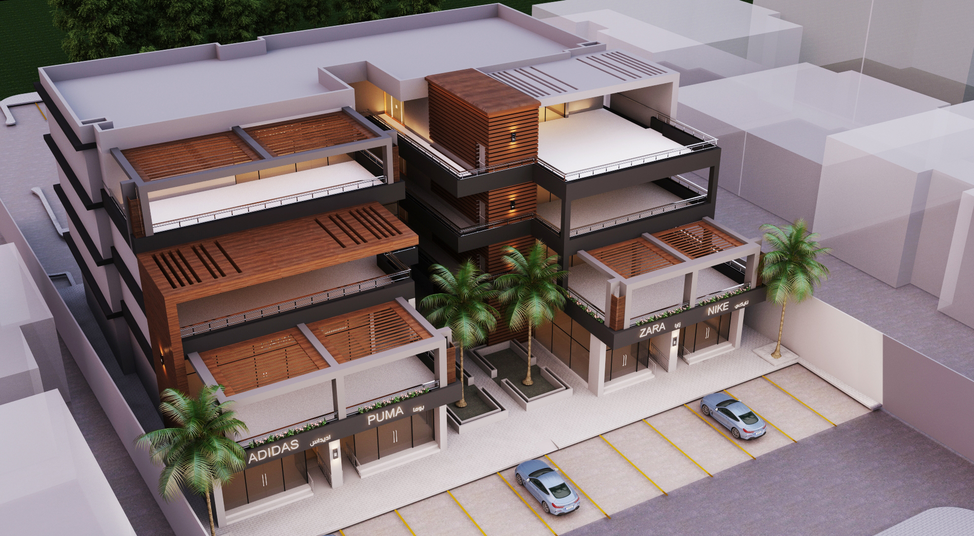 عمارة تجارية مكتبية للاستثمار